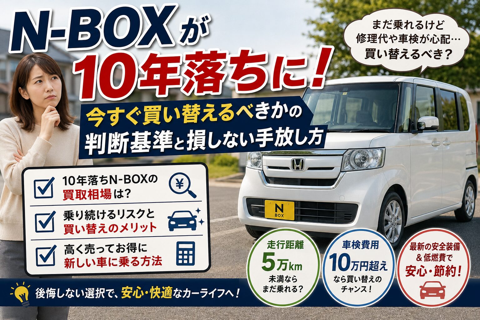 N-BOXが10年落ちに！今すぐ買い替えるべきかの判断基準と損しない 